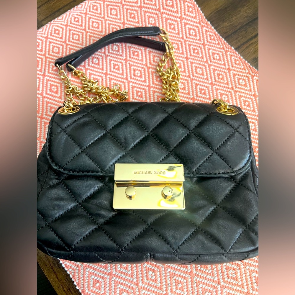 Michael kors small quilted shoulder bag